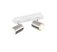 Trio Spot plafond 2 lampes - Argent