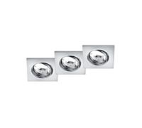 Trio Spot plafond 3 lampes - Argent