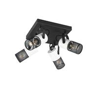 Trio Spot plafond Tosh - Noir