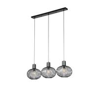 Trio Suspension Gila 3 lumières - Noir