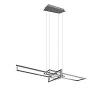 Trio-Leuchten Suspension Salinas 320310307 LED 34W 3000K 4200 lm Nickel mat hauteur réglable