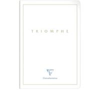 Triomphe GOLD cahier piqûre textile A4 96 pages uni papier blanc 90 g - Blanc