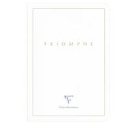 Triomphe GOLD carnet piqûre textile A5 96 pages uni papier blanc 90 g - Blanc