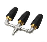 Triple buse turbo pour nettoyeur haute pression 4000 PSI Pulvérisateur rotatif pour béton allée patio pour enlever la saleté pour une connexion rapide