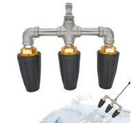 Triple buse turbo rotative à 360 degrés et rotative 276 bar de pression | Buse turbo pour nettoyeur haute pression pour allée, maison, véhicules, jardin, pavés, clôtures, sol, murs