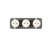 Triple prise de courant 2P+T Surface dooxie 16A précâblées finition blanc LEGRAND