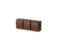 Triple prise HERMES avec/u 3x2P+Z schuko IP44 marron 0326-06
