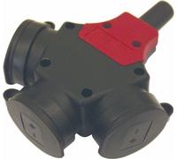 Triple raccord en caoutchouc plein 230 V.