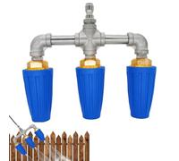 Triple Turbo Nozzle Pressure Lasher, 276 Bar 360 Degrés Pivotant 1/4 Pouce Raccord rapide | Tête de pulvérisation rotative Nettoyeur haute pression | Convient pour la maison, le jardin, le pavage, les