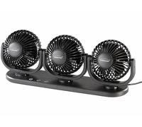 Triple ventilateur USB orientable VT-80.car pour voiture, camionnette et camion