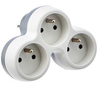 Triplite 16A 2P+T façade gris/blanc