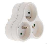 Triplite recyclée éco-conçue Natura - 3x16A - Blanc - Zenitech
