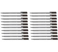 Triplus 334 Lot de 20 stylos pointe fine 0,3 mm Noir