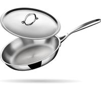 Triply Poêle en acier inoxydable avec couvercle - fond à induction - 20 cm - 1,3 l - pour 2 personnes