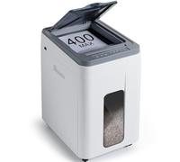 Trisruvian Destructeur Documents Broyeur Papier 400 Feuilles | Automatique P5 Micro-coupe Bac 50L | Détruit Cartes Plastique Agrafes pour Bureau Maison Médical École Professionnels