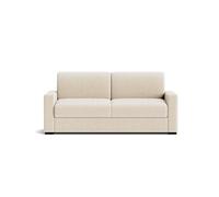 Tristan - Canapé lit 3 places convertible express couchage quotidien 140 cm matelas 14 cm en velours côtelé - Beige