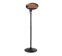 Tristar Chauffage de terrasse, 2000 W, Sur Pied et Mural, IPX4 | Élément quartz, Protection anti-basculement, Angle réglable 0 - 45°, Câble 2 m, KA-5287