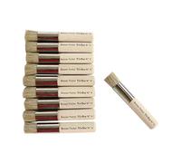 Tristar Lot de 10 Brosses pochoir n°4 Bois