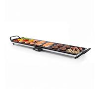 Tristar Plancha de Table, 90 x 23 cm, 1800 W, pour Repas en Famille | Thermostat amovible jusqu'à 200°C, Revêtement antiadhésif, Poignées amovibles, Cordon 1,8 m, BP-2669