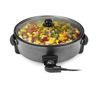 Tristar PZ-9145 Gril multifonctionnel XXL - Rond - Noir - Métal - 7,5 l - Couvercle amovible - 1 m (PZ-9145)