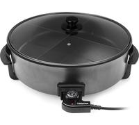 Tristar PZ-9145 Gril multifonctionnel XXL - Rond - Noir - Métal - 7,5 l - Couvercle amovible - 1 m (PZ-9145)