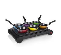Wok Party Set Tristar BP-2827 - À utiliser aussi comme plancha et crêpière - Puissance : 1 000 W G