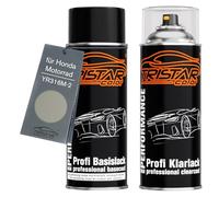 TRISTARcolor Bombe aérosol pour Honda YR316M-2 Anthracite Metallic + vernis | pour Honda Motorcycles, Peinture moto, Kit peinture de base + vernis, bombes aérosols 400ml