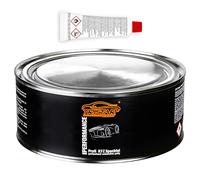 TRISTARcolor Kit Mastic carrosserie 2K 1 kg Polyester & durcisseur | Mastic de remplissage, extrêmement solide et stable, adhère à l’acier bois alu & fibre de verre, Made in Germany