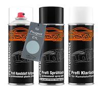 TRISTARcolor Kit peinture plastique pour Peugeot EYL Gris Iceland Metallic | Grigio Islanda Metallic, Peinture voiture, Kit bombes de peinture pour pare-chocs/plastique