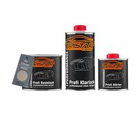 TRISTARcolor Peinture voiture Kit pot prêt à la pulvérisation pour Citroen KDDC Sable Bivouac Metallic Peinture de base + vernis clair 2K 1,25 L