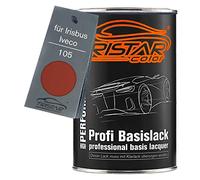 TRISTARcolor Peinture voiture Pot pour Irisbus/Iveco 105 Rosso Bruno 1,0L | Rouge Chassis, Peinture de base, prêt à l'emploi