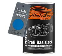 TRISTARcolor Peinture voiture Pot prêt à la pulvérisation pour DAF H3325 Verkehrsblau Ral 5017 peinture de base 1 litre 1000 ml