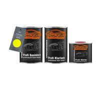 TRISTARcolor Pots de Peinture voiture pour Citroen EDG Jaune Cedrat 2,5L | Kit peinture de base + vernis 2K + durcisseur, prêt à l'emploi