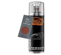 TRISTARcolor RAL 8012 Rotbraun mat satiné Bombe de peinture acrylique 2K aérosol peinture à vaporiser peinture à pulvériser 400 ml séchage rapide