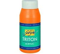 Kreul 17062 - Solo Goya Triton peinture acrylique orange fluorescent, flacon de 750 ml, séchage rapide et mat, peinture à base d'eau, qualité studio, bon pouvoir couvrant et bon rendement