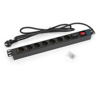 Triton RAB-PD-X12-A1 Bâti de prises 19" 7x, Triton RAB-PD-X12-A1, avec protection contre la foudre et interrupteur