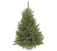 Triumph Tree Forest Frosted Sapin de Noël Artificiel en Jute - H90 x Ø62 cm - Vert