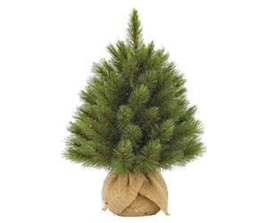 Triumph Tree - Forest Frosted Sapin de Noel avec Toile de Jute Vert Tips 61 - h45xd36