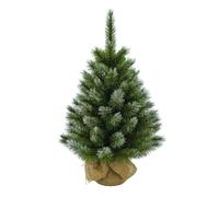 Triumph Tree Sapin de Noël Artificiel en Jute - Christmas Tree H60 x Ø38 cm - Vert givré