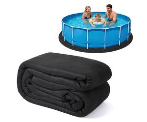 Triumpunpre Tapis De Protection Géotextile Robuste pour Piscine Hors-Sol - Résistant Aux Perforations écologique, Rond - 3.66m