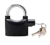 TRIXES Cadenas Alarme 110dB - Sécurité Extérieure Renforcée | Abri de protection pour vélo, alarme 110 dB, étrier en acier onctionne avec piles