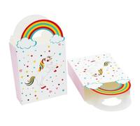 TRIXES Lot de 20 mini sachets licorne pour friandises enfants | Sacs à bonbons licorne avec poignées, parfaits pour friandises, chocolats, cadeaux et anniversaires d’enfants