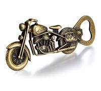 TRIXES Ouvre-bouteille Moto Rétro Doré - Coffret Cadeau de Luxe - Idéal pour Noël, la Fête des Pères ou un Anniversaire pour Lui/Elle
