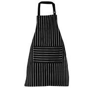 TRIXES Tablier de Chef de Cuisine Noir et Blanc
