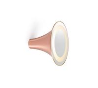Trizo 21 Sirens Applique Murale Cuivre et Verre Blanc Mat et Miroir Petit