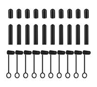 TRKETK 30 Pièces Couvercles Anti-Poussière pour bec Verseur pour bec Verseur Anti-Poussière Bouchons Plastique Couvercle en Plusieurs Types Anti-Goutte Pour Bouteilles de Liqueur Tubes Ronds