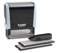 trodat 180861 trodat Ensemble de tampons texte Printy 4913 Typomatic, bleu pastel