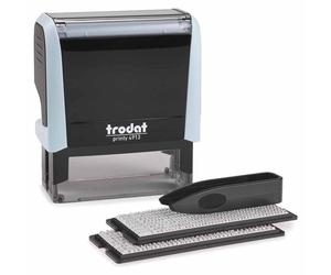 trodat 180861 trodat Ensemble de tampons texte Printy 4913 Typomatic, bleu pastel