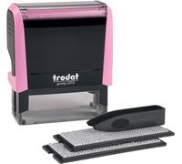 trodat 180863 trodat Ensemble de tampons texte Printy 4913 Typomatic, rose pastel