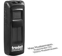 trodat 375867 trodat Tampon texte, personnalisable Pocket Printy 9511 avec logo